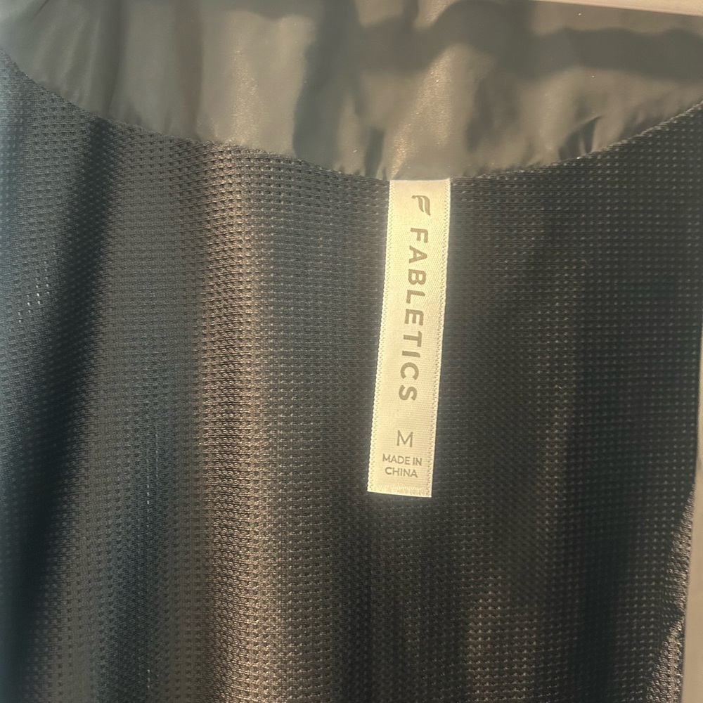 Fabletics Black Bomber Jacket With Stand-Up Collar - image 2